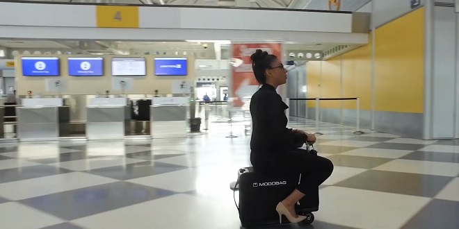 motorized luggage that follows you