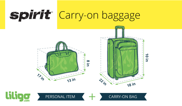 size of carry on bag spirit airlines